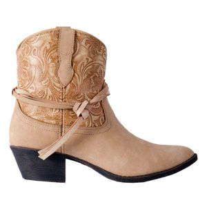 Women's Leather Cowboy Booties